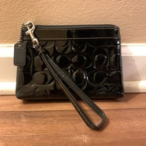 Black Coach Wristlet